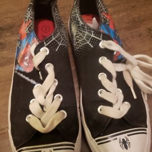 Spider man marvel shoes size 2 kids